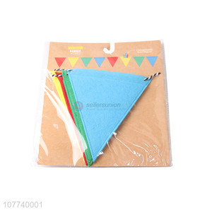 New wedding holiday birthday celebration decoration felt bunting decoration strip