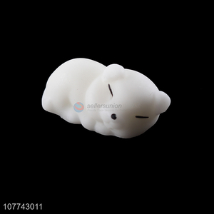 Wholesale white fox shape decompression toy slow rebound toy