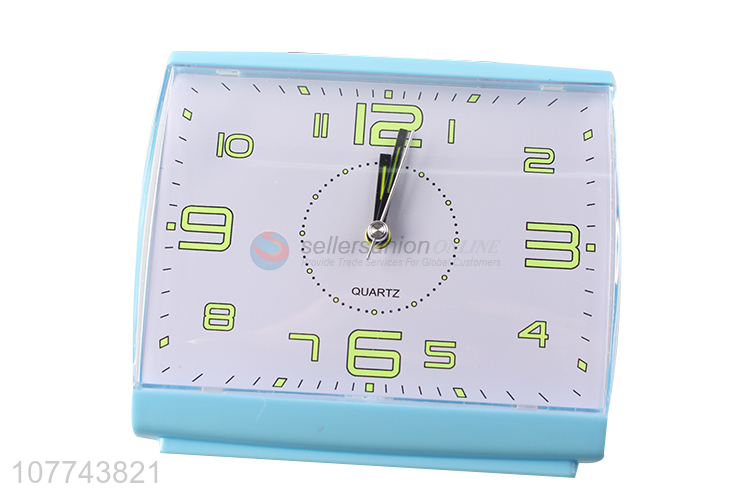 New design blue alarm table clock for sale