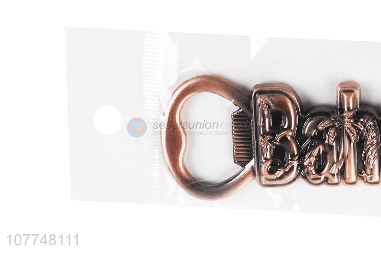 Wholesale Cool Zinc Alloy Fridge Magnet With Bottle Opener