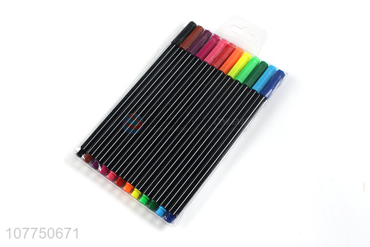 New arrival 12 colors fine line markers permanent fine liner