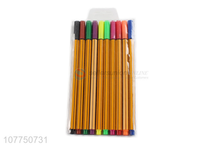 Factory price 10 colors fine line markers permanent fine liner