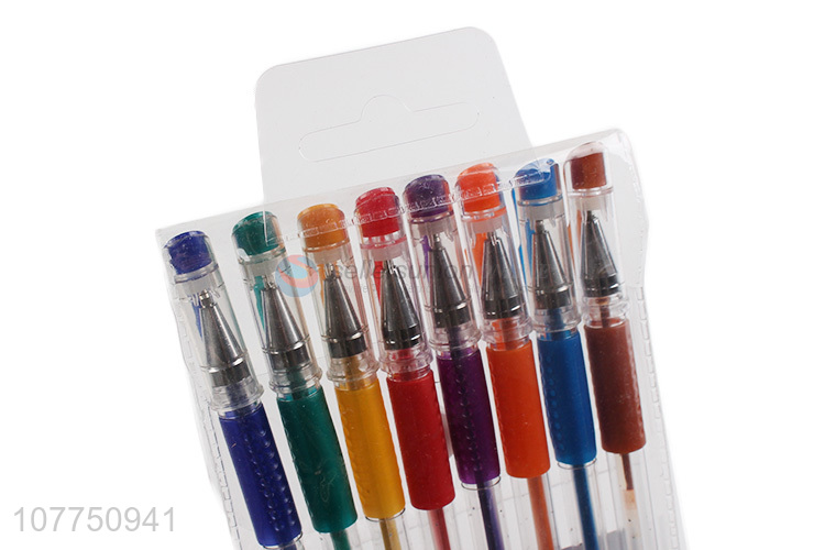 New arrival 8 colors gel ink pen coloring scented gel pens