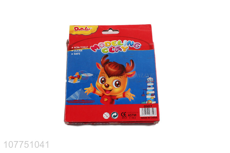 Promotional 10 colors non-toxic plasticine kids diy toy