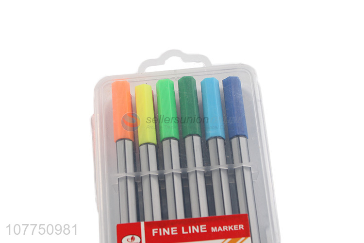 Best selling 12 colors fine liner pen waterproof marker