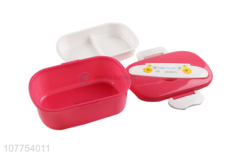 Best Selling Plastic Lunch Box With Spoon For Household