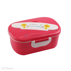 Best Selling Plastic Lunch Box With Spoon For Household