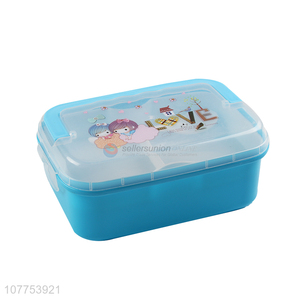 Hot Sale Two Layers Lunch Box With Spoon Fashion Tableware