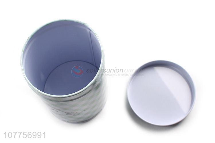 Fashion Style Cylindrical Jar Tin Can Best Storage Box