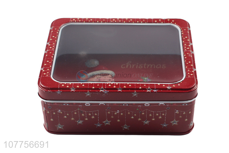 Wholesale Christmas Decoration Rectangle Tin Box Gift Box