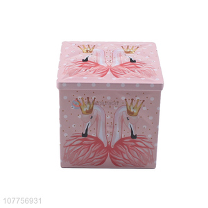 Best Quality Colorful Square-Shaped Hat Box Tin Can