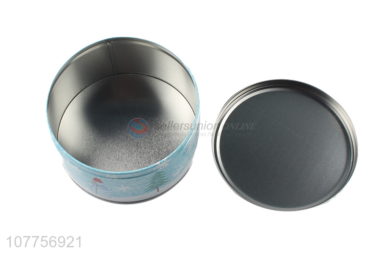 Custom Printed 3 Pieces Round Tin Can Food Candy Storage Box