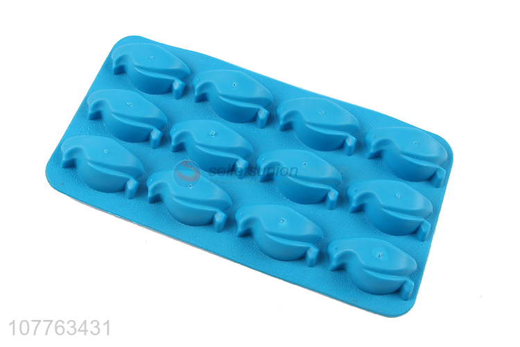 Good sale penguin shape silicone ice cube mould ice block mold