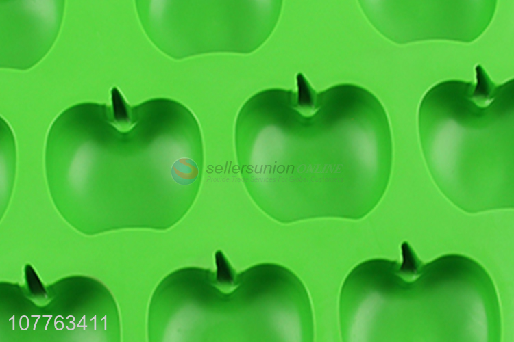 Hot products apple shape silicone ice cube mould ice block mold