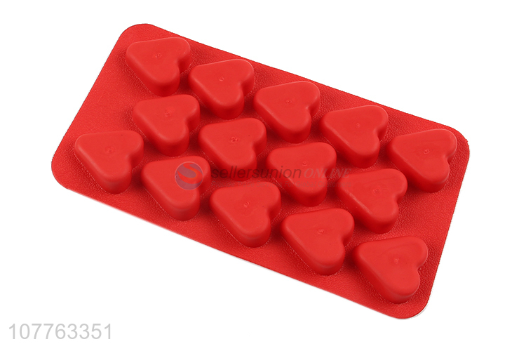 Low price heart shape silicone ice cube mould ice block mold