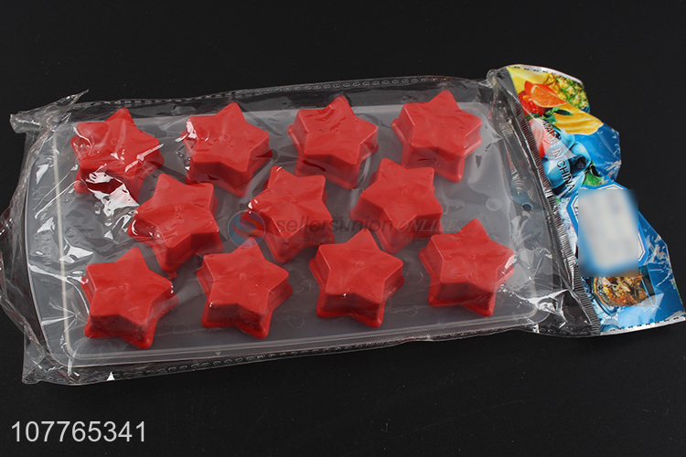 Hot sale star shape silicone ice cube tray ice block mold