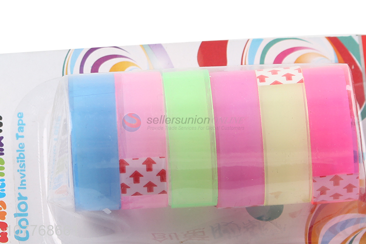 Wholesale color transparent tape student modification tape set