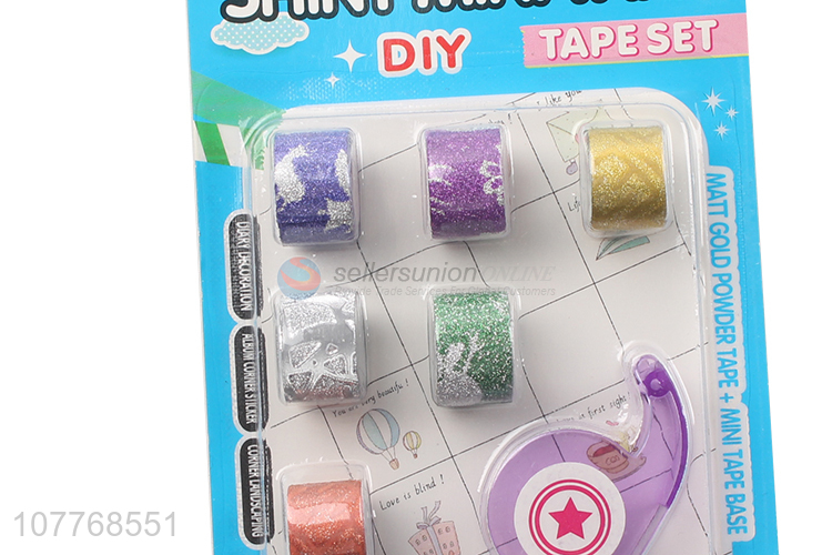 Factory direct sale sequin printed paper tape with tape divider set