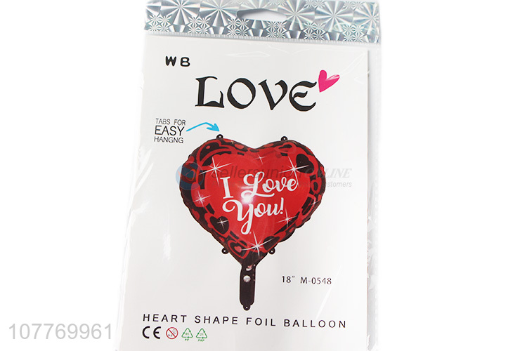 Hot sale heart shape hanging foil balloon for decoration