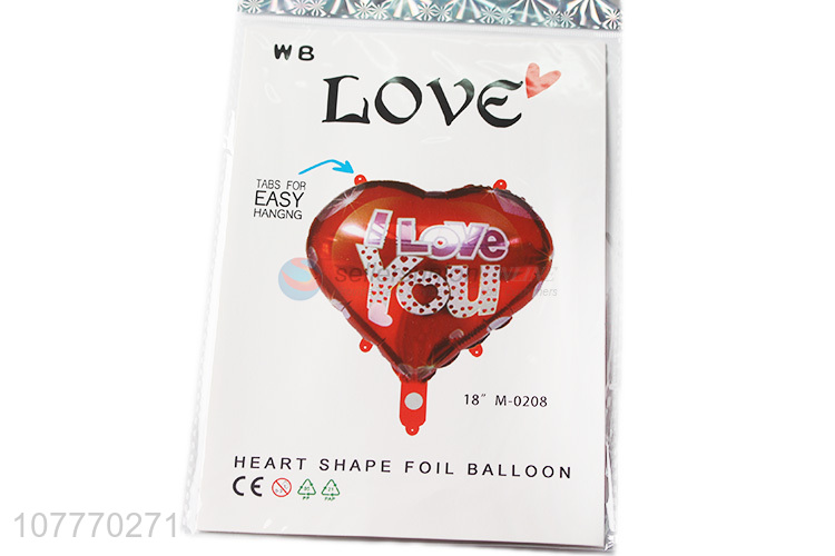 Popular product heart shape wedding decorative foil balloon