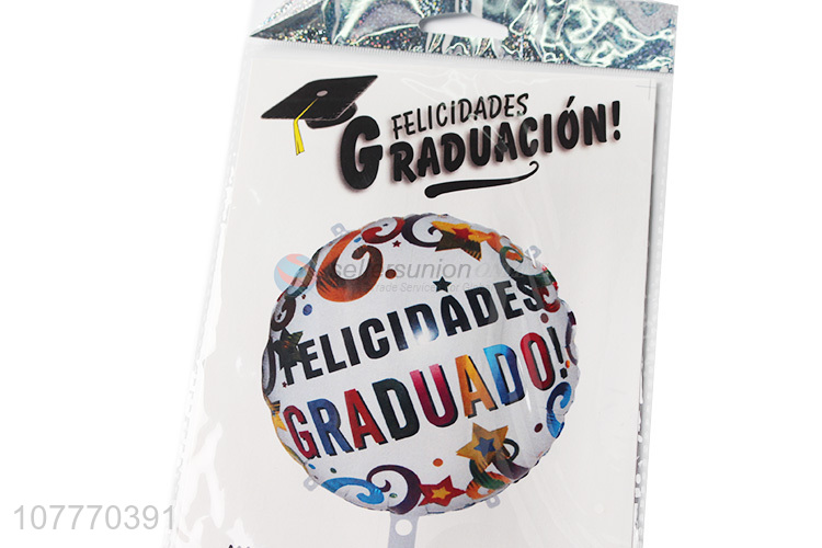 Best selling round foil balloon for graduation party