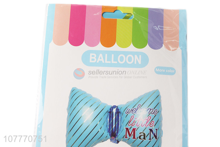 Cute design high quality bowknot shape foil balloon for party