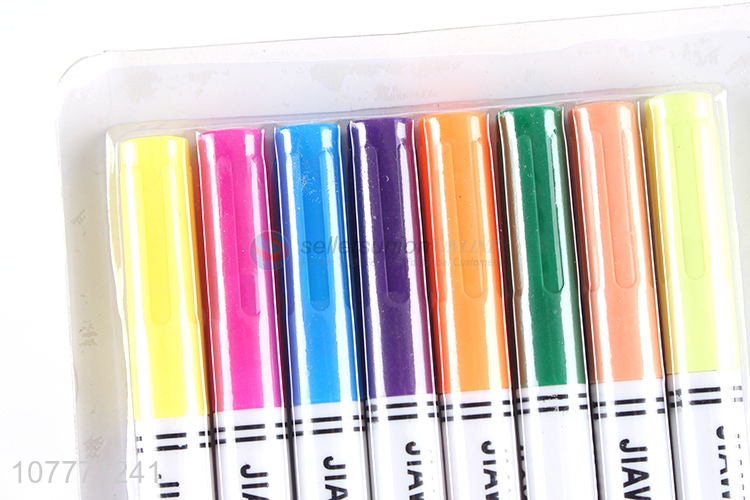 Fashion 8 Color Markers Fabric Markers T-Shirt Marker Pen Set