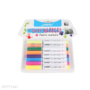 Fashion 8 Color Markers Fabric Markers T-Shirt Marker Pen Set