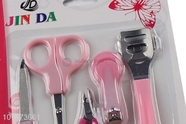 Factory price 5 pieces manicure pedicure set nail cuttercallus scraper set