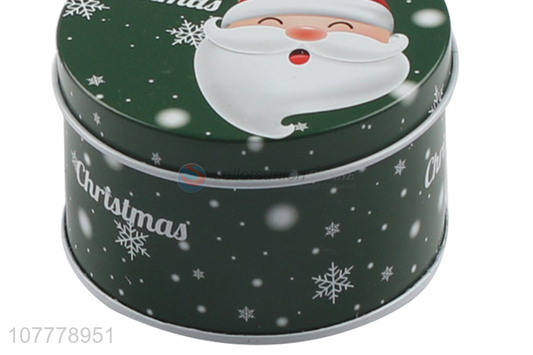 Wholesale Round Tin Case Box Christmas Gift Packing Case