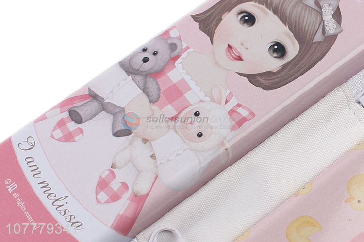 Hot Sale Pretty Girl Pencil Box Fashion Stationery