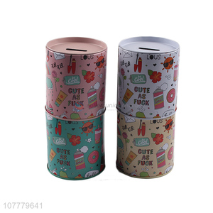 Fashion Printing Ice Cream Pattern Money Box Piggy Bank