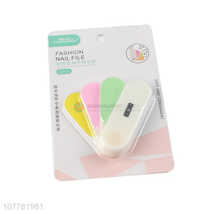 Professional colourful polished nail file