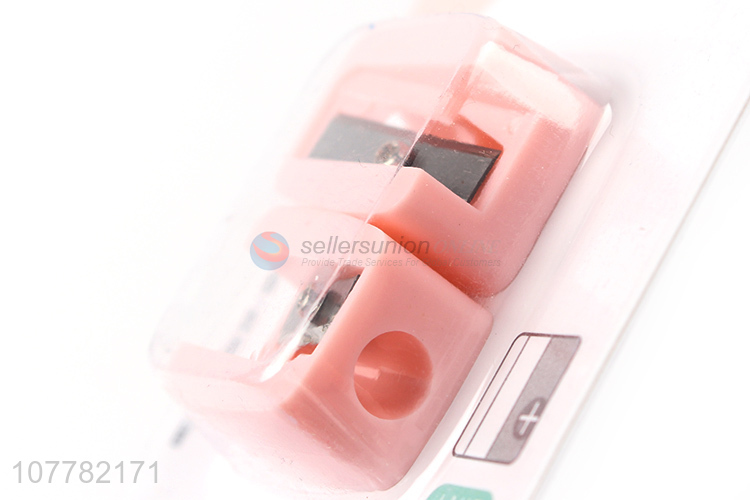 Wholesale pink eyebrow cosmetic pencil sharpener