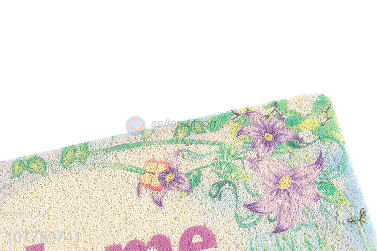 Custom lovely printing anti-slip welcome mat for front door