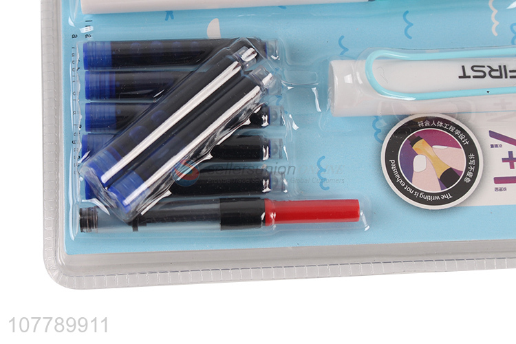Factory wholesale student pen with replacement ink sac set
