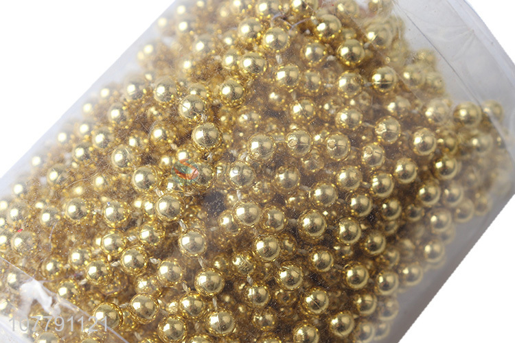 Wholesale cheap price gold christmas party beads decorations