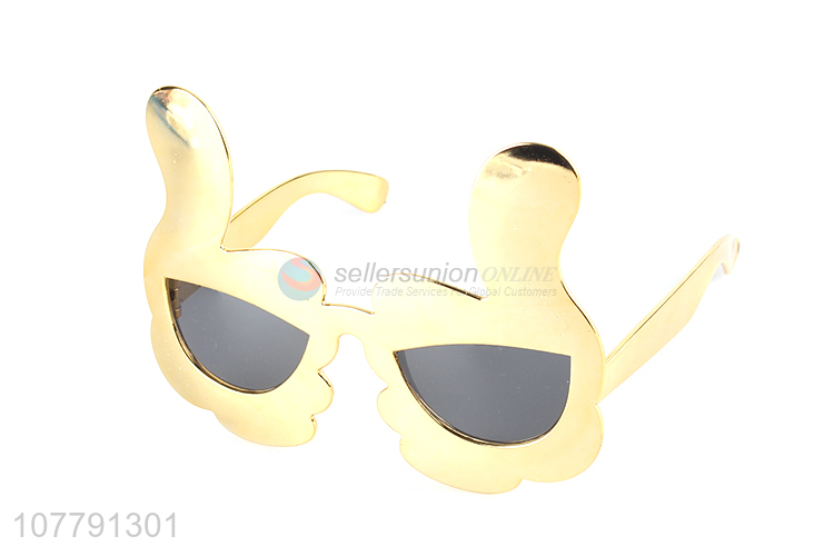 New arrival golden cosplay props decoration holiday glasses