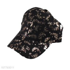 Unique Design Hot Stamping Cotton Baseball Cap Leisure Hat Sunhat