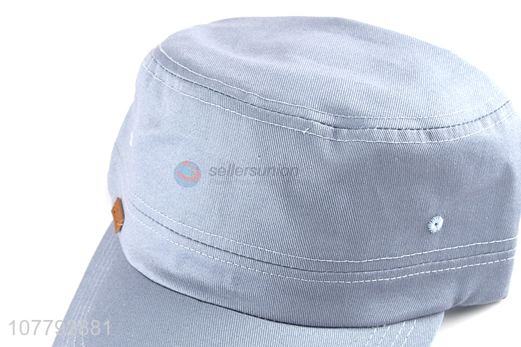 Custom Flat Top Hat Military Caps Fashion Men Hat Cotton Hat