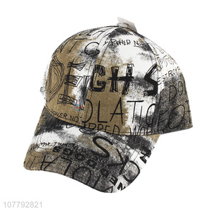 High Quality Tie-Dye Letters Baseball Cap Fashion Sun Hat