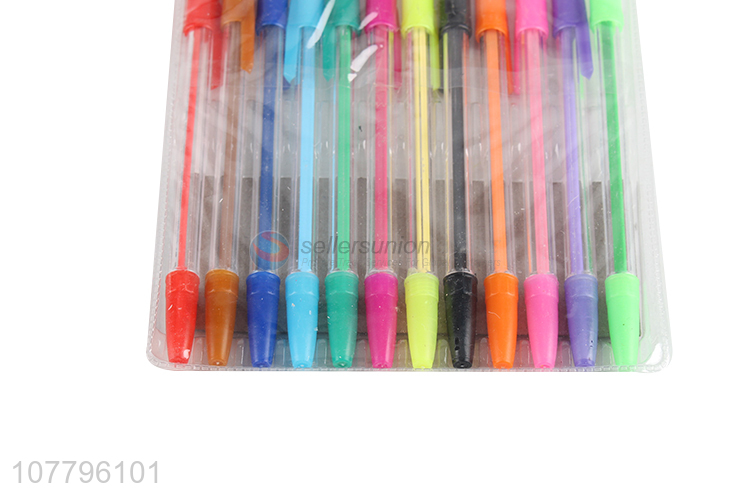 Low price wholesale writing multicolor ballpoint pen set