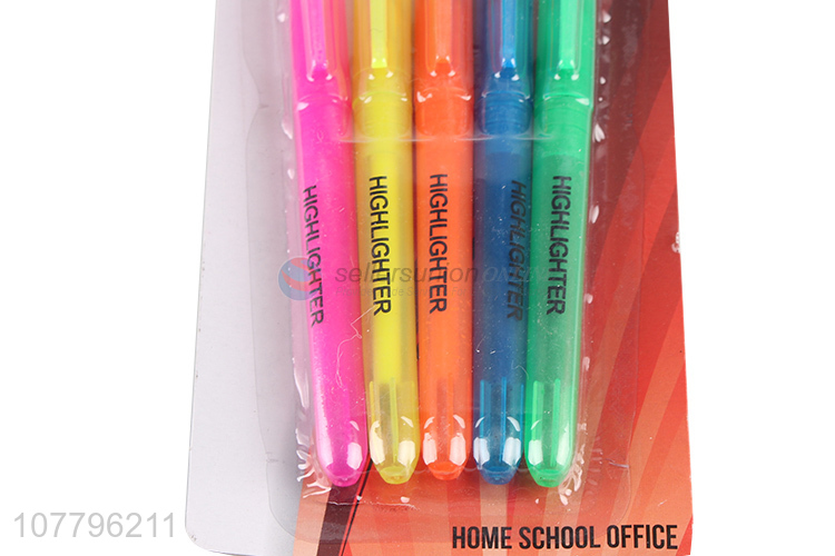 Hot sale frosted color highlighter pen hand account marker