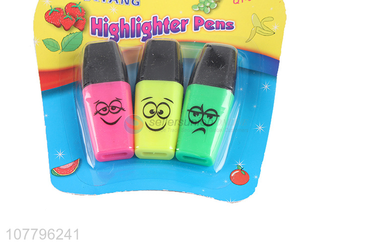 Best selling multicolor highlighter pen hand account marker pen