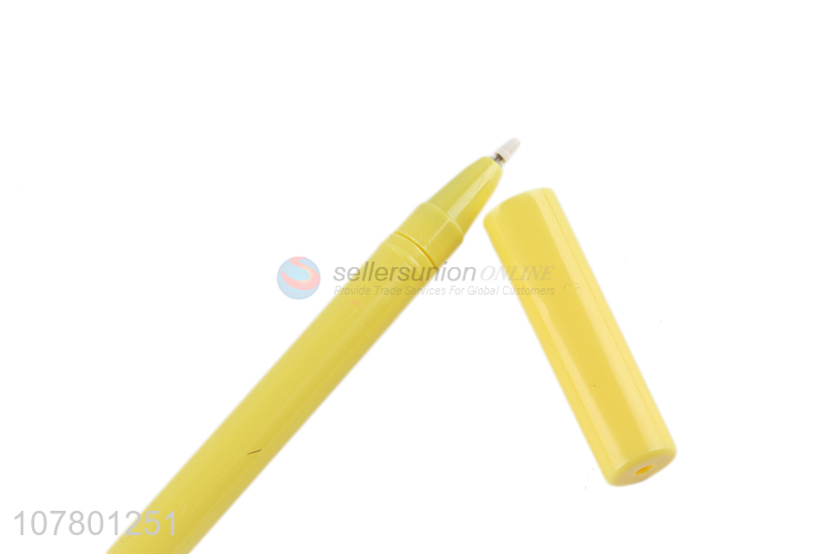 High quality yellow cartoon gel pen office signature pen