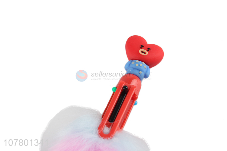 Creative furry design gel pen office stationery pen