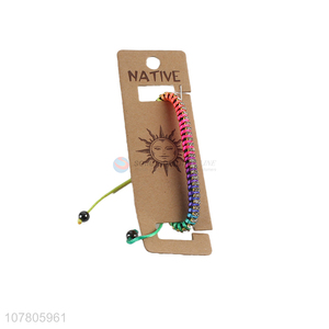 Factory wholesale color rope handmade woven nylon bracelet