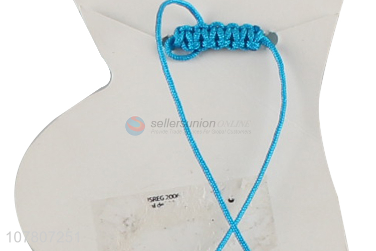 Cross-border wholesale blue bead chain ladies anklet