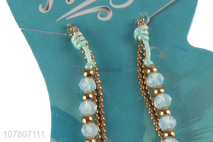 Factory wholesale decorative bead chain ladies anklet