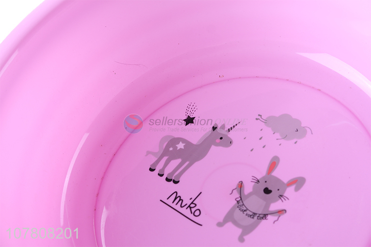 Low Price Cartoon Animal Pattern Plastic Basin Wash Basin